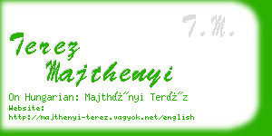terez majthenyi business card